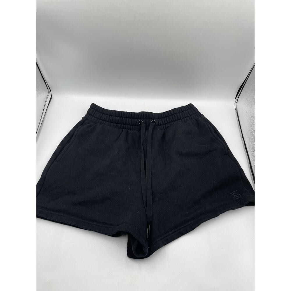 Women's Victoria’s Secret Black Athletic Sweat Shorts Comfort Lounge Sz Small